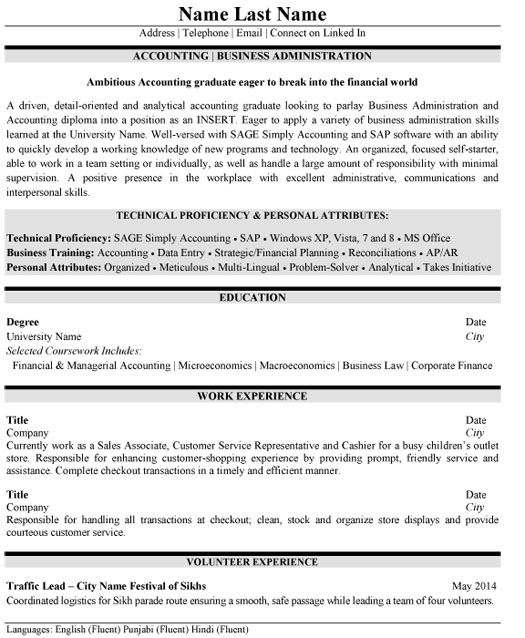 Assistant Accountant Resume from www.resumetarget.ca