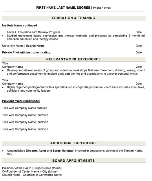 Photographer Resume Sample & Template Page 2