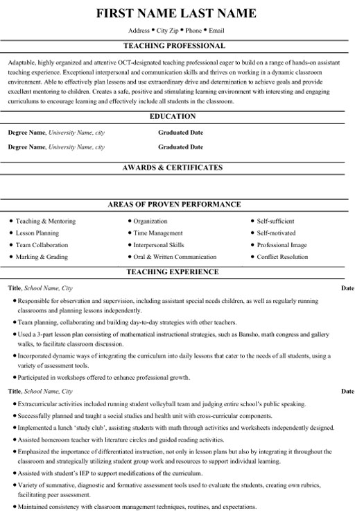 Medical Doctor Resume Example - Sample