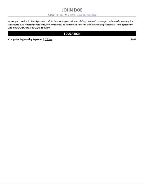Chief operating Officer Resume Sample & Template Page 2