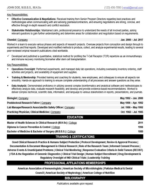 Program Management Resume Sample & Template Page 2