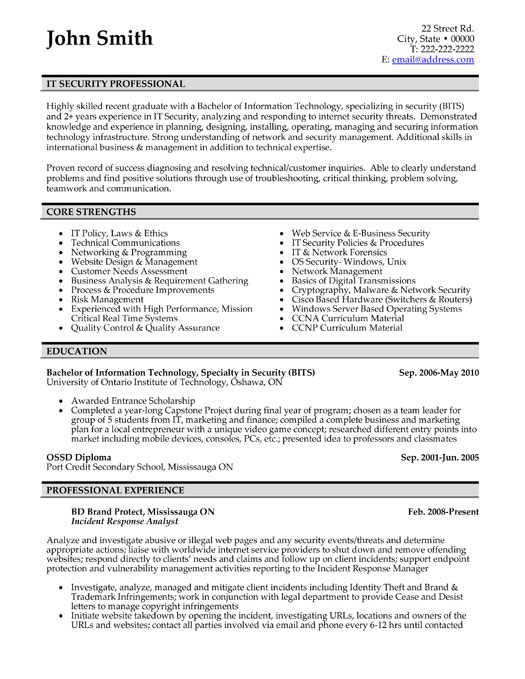 Pro Resume Template from www.resumetarget.ca