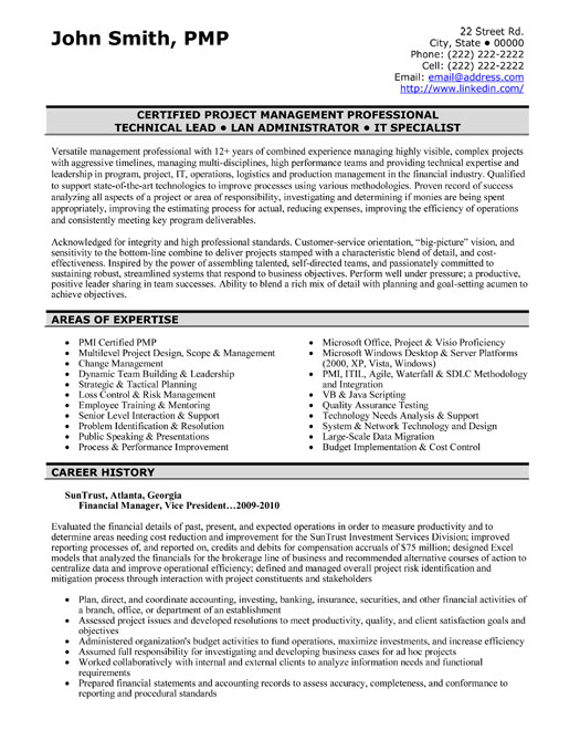 Finance Resume Format from www.resumetarget.ca