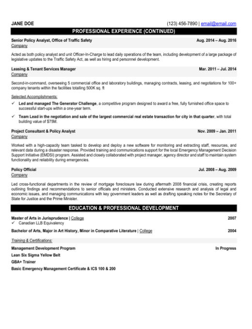 Program Director Resume Sample & Template Page 3