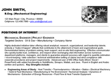 Mechanical Engineer Resume